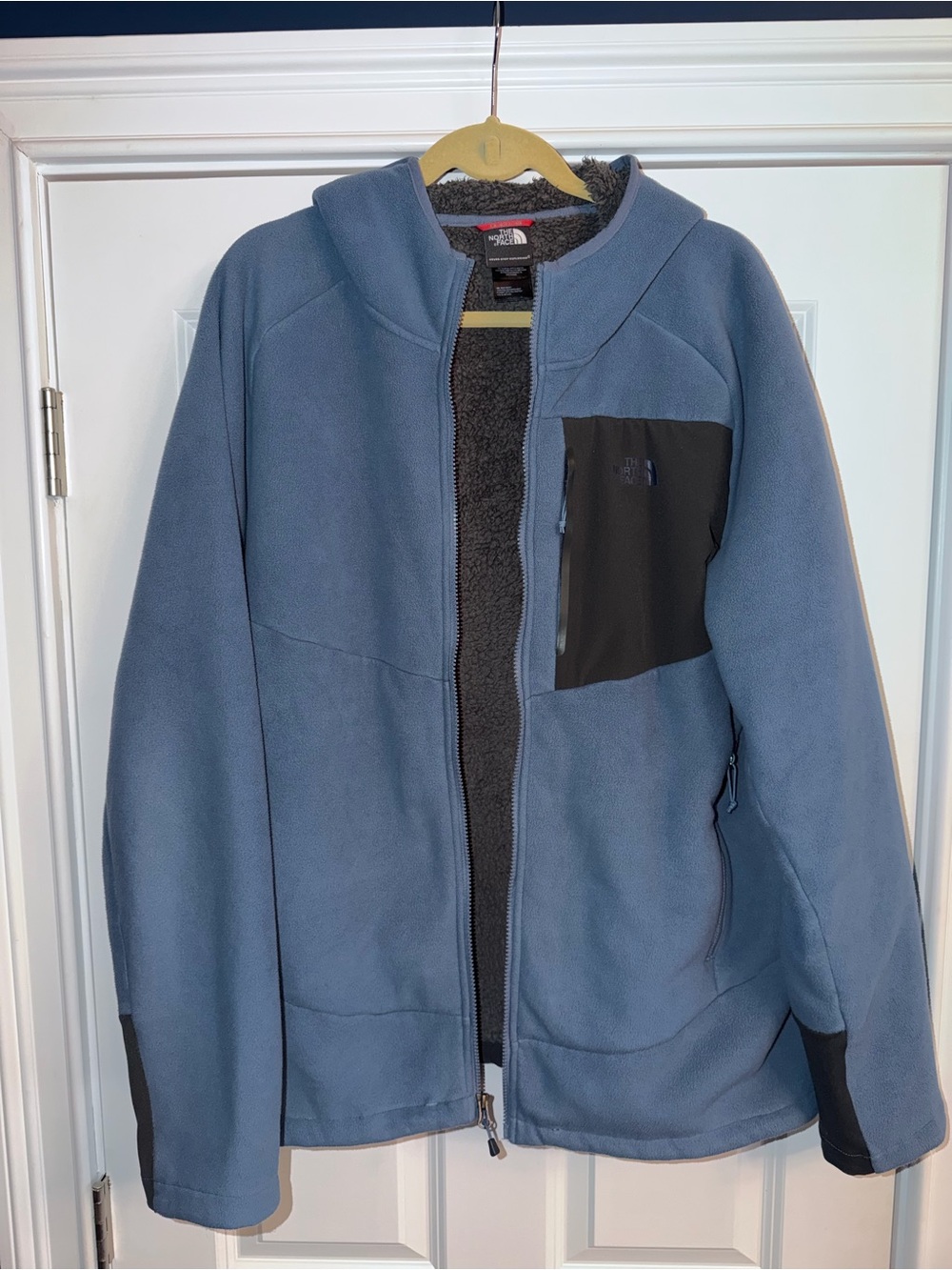 Men’s The North Face Fleece Jacket Size XL Light Blue